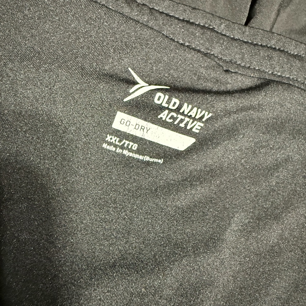 Old Navy Black Athletic Shorts with Relaxed Fit and Lightweight Fabric - Picture 2 of 4